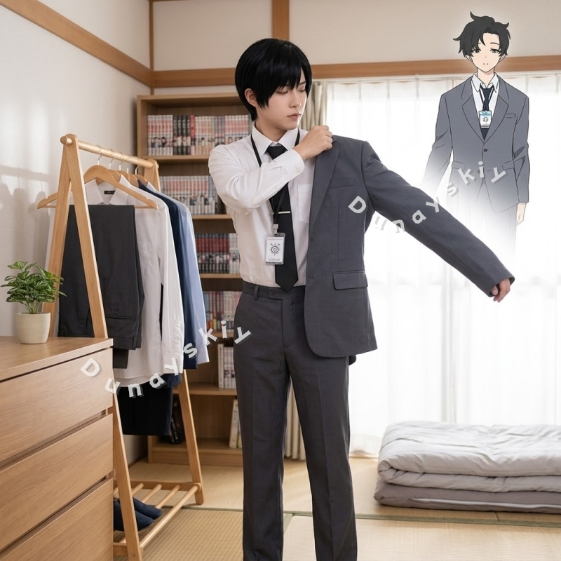 선생님 코스프레 코스튬 비즈니스 정장 풀세트 (ID 카 - Cosplay Prop Business 리뷰 및 가격