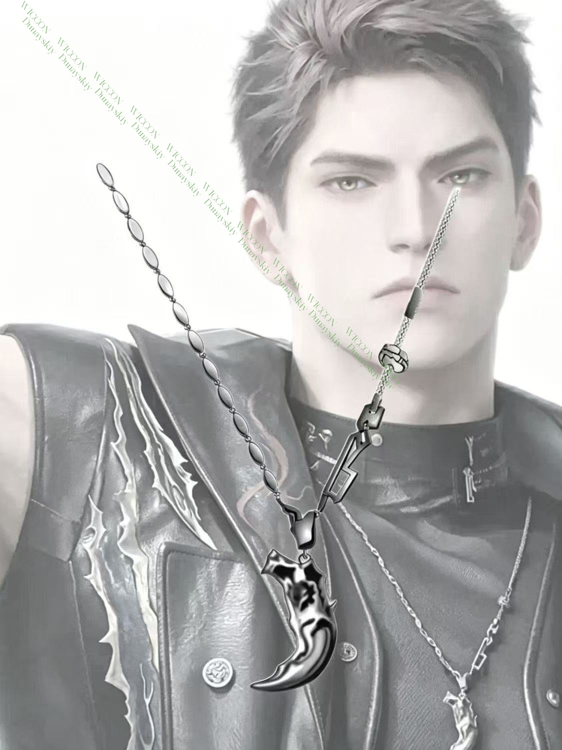 러브 앤 딥스페이스 발코 아오인 울프 하프 마스크 3D - Cosplay Prop 3D Print Settings 리뷰 및 가격
