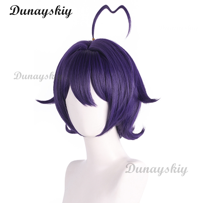 마법 소녀 히이라기 우테나 코스프레 가발 보라색 짧은  - Cosplay Floating Prop 리뷰 및 가격