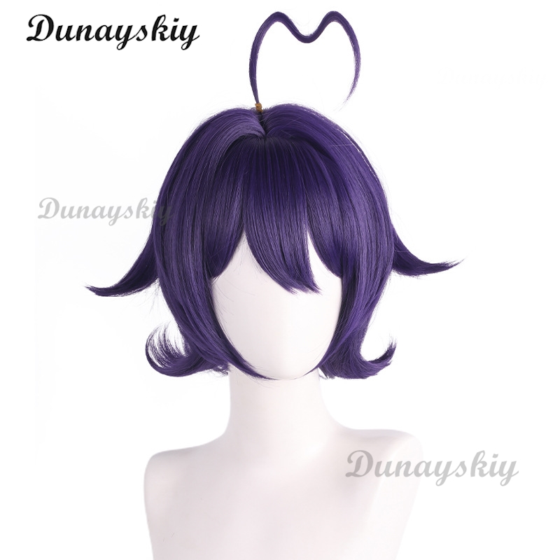 마법 소녀 히이라기 우테나 코스프레 가발 보라색 짧은  - Cosplay Floating Prop 리뷰 및 가격
