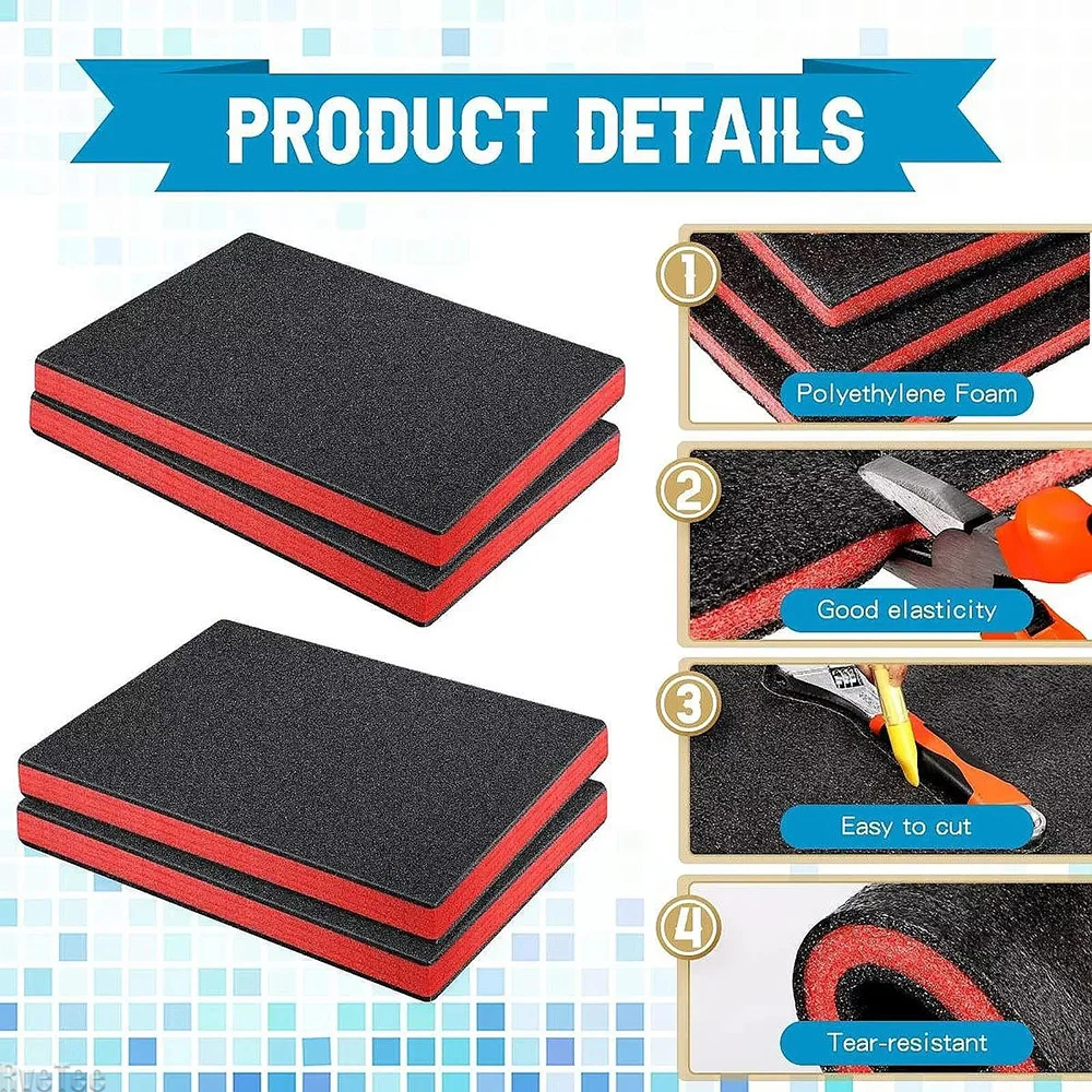 4Pcs 도구 상자 폼 인서트 포장 폼 패드 카메라 케 - Eva Foam Sheet 리뷰 및 가격