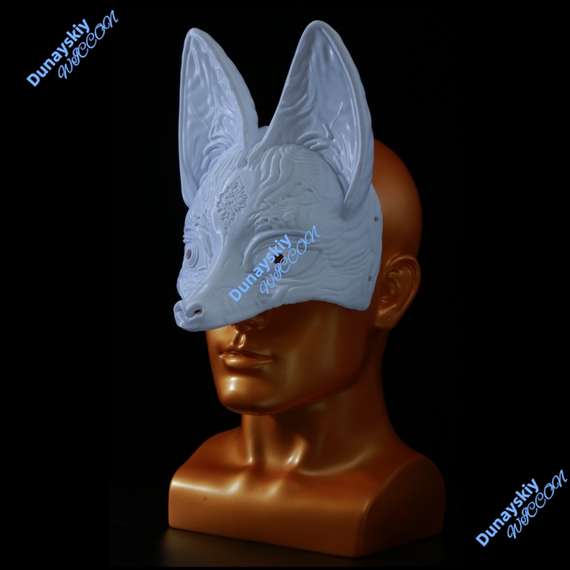 힐 할로윈 가면 파티 여우 가면 3D 프린팅 무소음 시 - Cosplay Prop 3D Print Settings 리뷰 및 가격