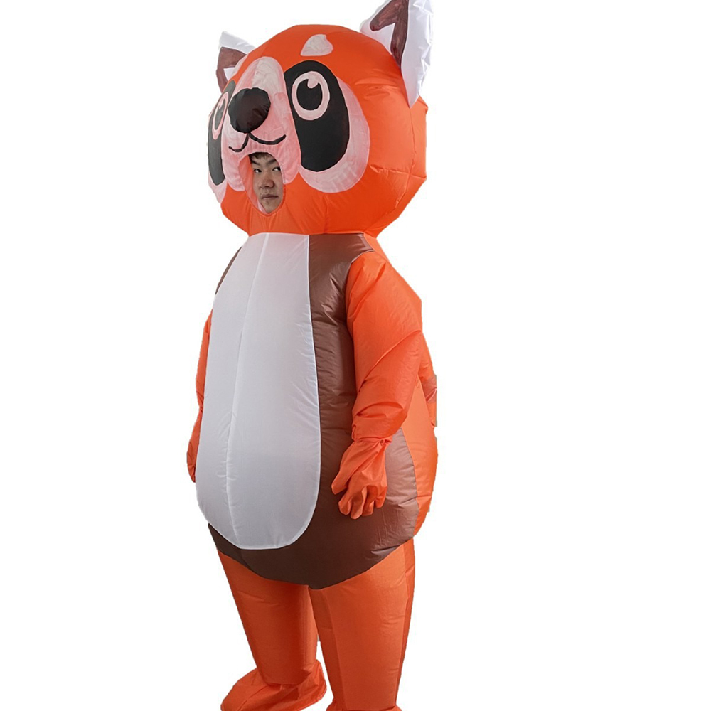 오렌지 레드 팬더 풍선 의상 풀 커버리지 축제 파티 만 - Cosplay Prop Business 리뷰 및 가격