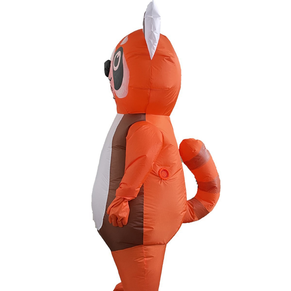 오렌지 레드 팬더 풍선 의상 풀 커버리지 축제 파티 만 - Cosplay Prop Business 리뷰 및 가격