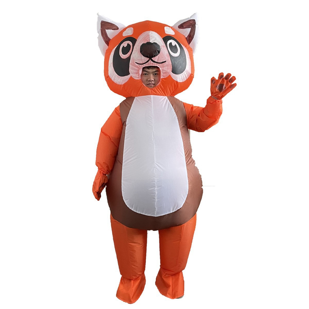 오렌지 레드 팬더 풍선 의상 풀 커버리지 축제 파티 만 - Cosplay Prop Business 리뷰 및 가격